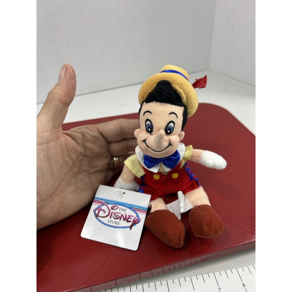Disney Store Pinocchio Mini Bean Bag Plush 8 Inch Stuffed Toy Doll New With Tags